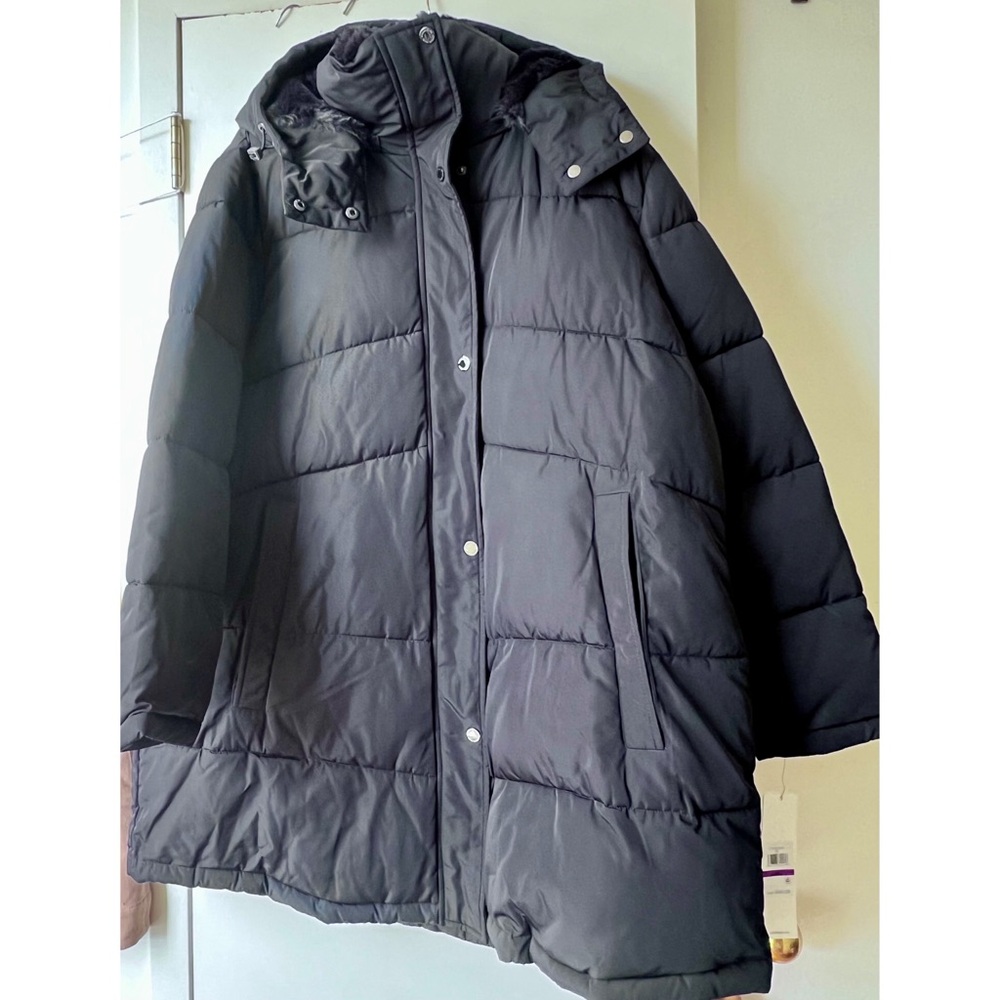CALVIN KLEIN PLUS SIZE PUFFER HOODED WINTER JACKET